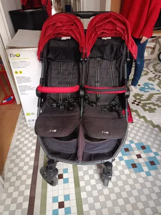 Carrito Gemelar NIU VentTwin Rojo
