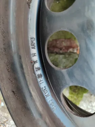 Juego 4 llantas hierro 15"