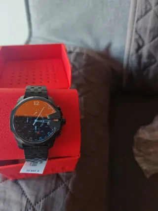 Orologio Diesel Baby Chief Uomo Nero Rosso