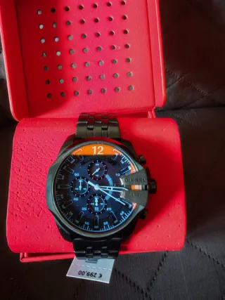 Orologio Diesel Baby Chief Uomo Nero Rosso