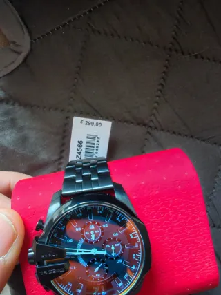 Orologio Diesel Baby Chief Uomo Nero Rosso