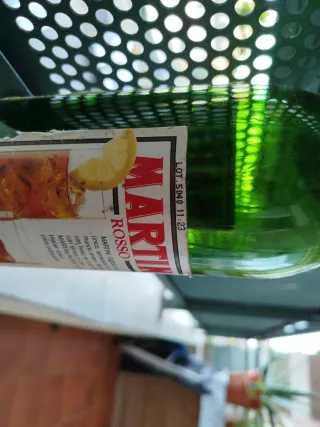 Botella Martini Rosso Vacía antigua