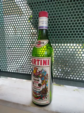 Botella Martini Rosso Vacía antigua