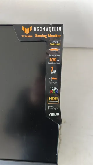 Pantalla Gaming Asus Curva