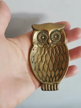 Cenicero Búho Bronce Vintage