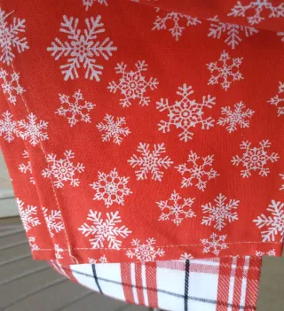 Set 3 strofinacci Natale cotone 50x70