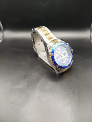 Reloj LIGE Hombre Azul y Dorado