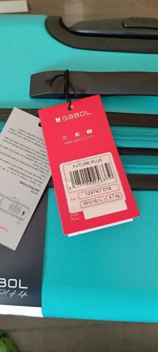 Maleta Grande Turquesa Gabol 116L