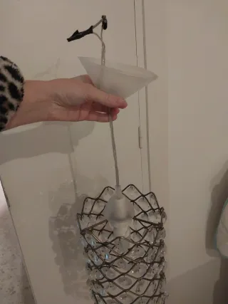 Lámpara de techo con cristales