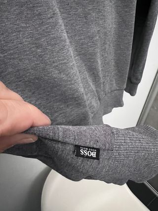 Sudadera BOSS Regular Fit Gris Talla XL