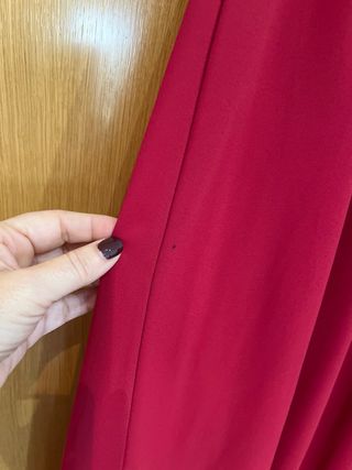 Vestido fiesta rojo cereza talla L