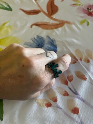 Anillo Bimba Lola Negro y Verde