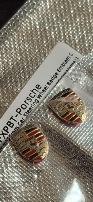 2 Emblemas Porsche llave key Coche