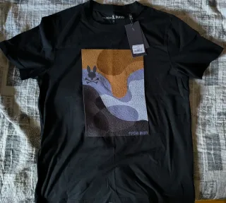 Camiseta Psycho Bunny Negra Talla S Nueva