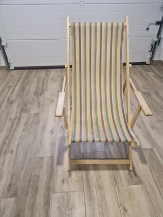 Hamaca retro/vintage tela y madera