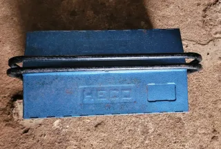 Caja de herramientas Heco metálica vintage