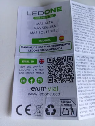 4 Balizas V16 DGT LedOne Connectd