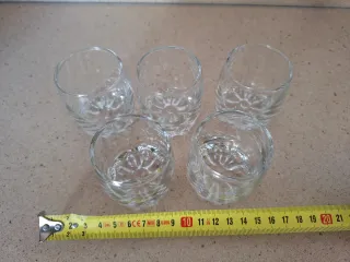 Set de 5 vasos de chupito con diseño