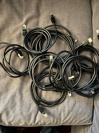 Lote 9 cables Ethernet