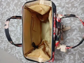 Mochila VSNOON floral negra multicolor