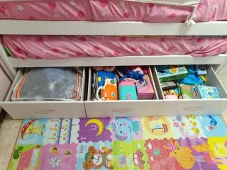 Cama nido infantil con cajones