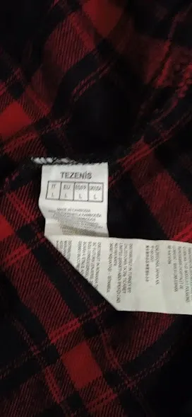 Camicia quadri rossi e neri Tezenis