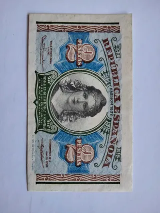 Billete 2 Pesetas República Española 1938