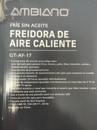 Freidora de Aire Ambiance 180°C