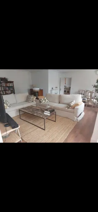 Mesa de centro madera y metal