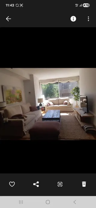 Mesa de centro madera y metal