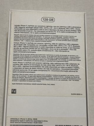 Caja iPhone 11 128GB Blanca
