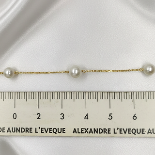 Cadena Tynel Oro 18K y Perlas Cultivadas