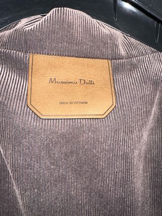 Chaleco pana Massimo Dutti marrón