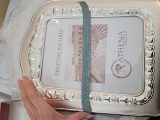 Cornice Athena Argenti in argento e retro in legno