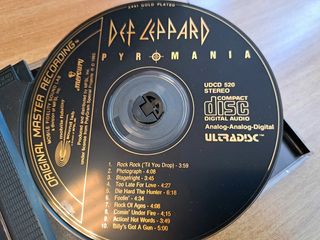 CD Def Leppard Pyromania 24k Gold Plated