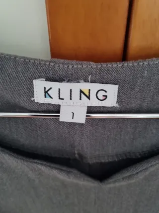 Vestido gris juvenil botones perla