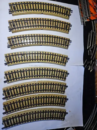 8 Vías Curvas Electrotren Märklin HO