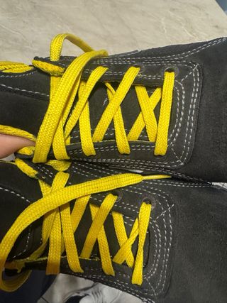 Scarpe antinfortunistiche Diadora nere e gialle