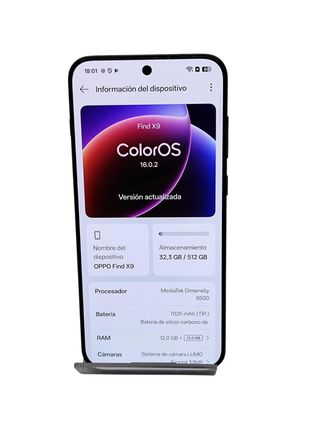 MOVIL OPPO FIND X9 512 GB 12GB RAM NEGRO + CAJA