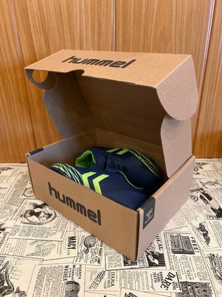 Botas de fútbol niño azul y verde Talla 27