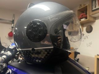 Casco Moto Talla S Gris