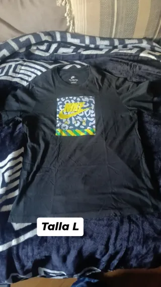 Camiseta Nike Talla L Negra