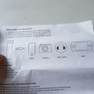 Cargador Portátil y Adaptadores