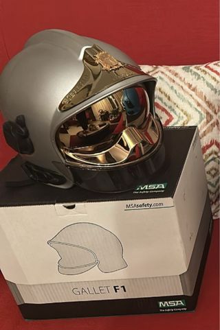 Casco Bombero F1 Gris