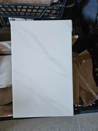 Azulejos blancos con veta