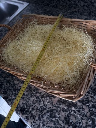 Cesta de mimbre mediana para setas