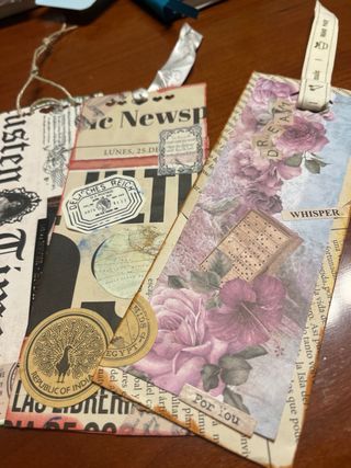 Puntos de libro artesanales vintage