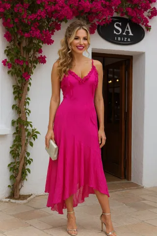 Vestido Cortefiel Frambuesa