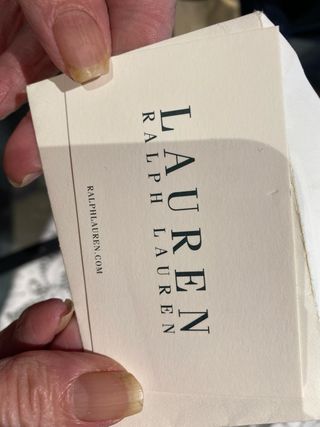 Bolso Piel Negro Ralf Lauren Detalles Dorados