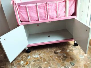 Pack Muñeca Reborn + Cochecito + Cuna Madera